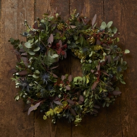 Christmas Wreaths in London by Clapham Flowers